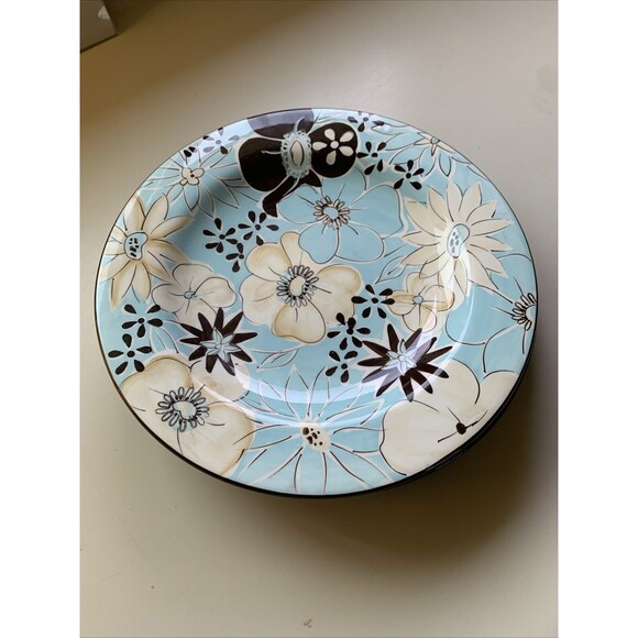 Laurie Gates Casual Blues Floral 10"Dinner Plates The Casual Collection Colorful - Picture 8 of 9